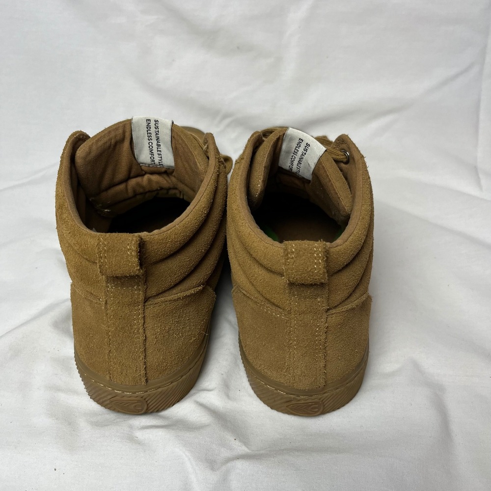 Cariuma Shoes OCA High Top Suede Camel Brown Sneakers Mens 12.5 Sustainable - Picture 7 of 11